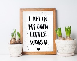 I Am In My Own Little Word